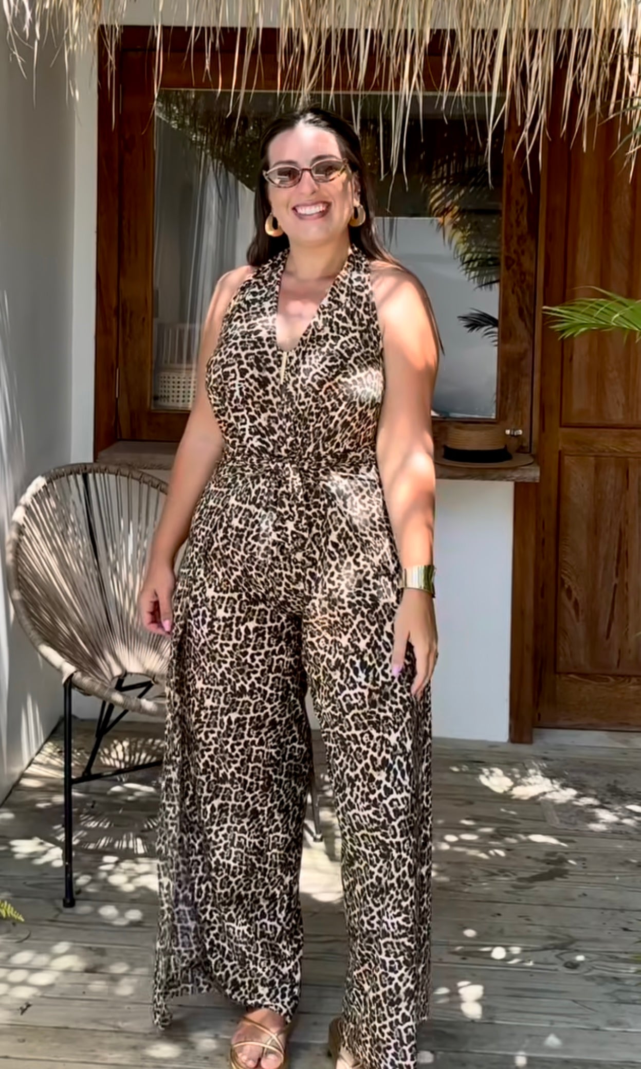 SET • WRAP PANTS 4 in 1 + TOP - LEOPARD • cover up