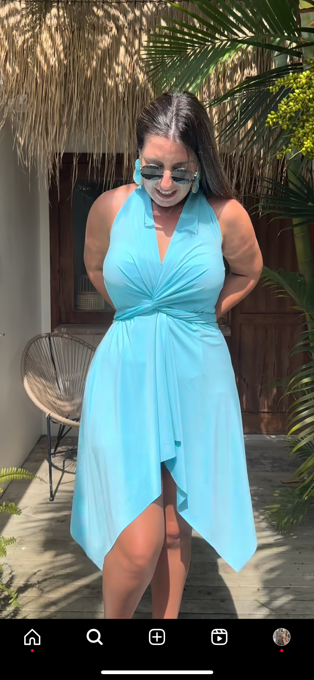 Versatile short dress 10 in 1 - Sky Blue • cover up • sarong • wrap dress • pareo